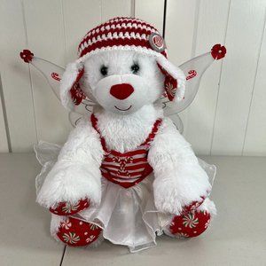 Build A Bear Christmas Merry Mint White Puppy Dog w/ Costume and Hat